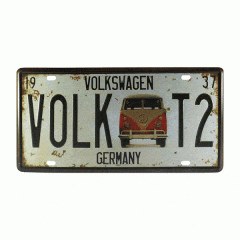 Placa Metal VW T2 Germany 1937